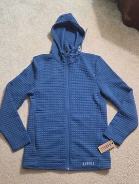 NEW NOBULL Quilted Full-Zip Hoodie Sweatshirt